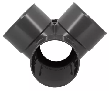 Culotte double d'équerre, Ø 100, FF, 87°30