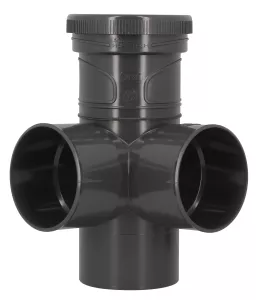 Culotte double d'équerre, Ø 100, FF, 87°30