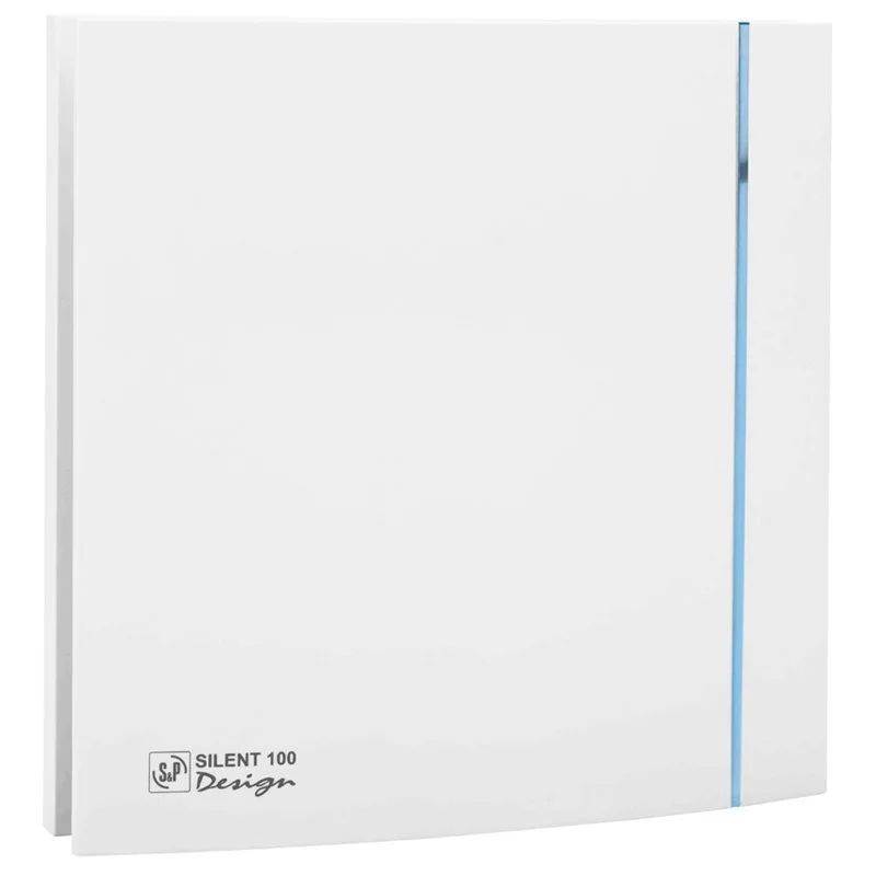 Aérateur design, 85 m3/h, hygro réglable de 60 à 90% HR, tempo réglable, D 100mm