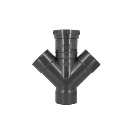 Culotte double parallèle, Ø 100, FF à 45°