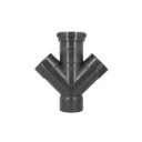 Culotte double parallèle, Ø 100, FF à 45° - NICOLL