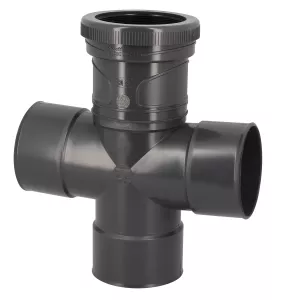 Culotte double parallèle, Ø 100, FF à 88°30 - NICOLL