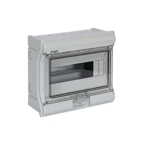 Coffret de distribution étanche vector IP55, 1 rangée 12 modules 302x310x151mm - HAGER