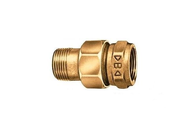 Raccord union MF sphéro-conique bronze 20x27 mm 