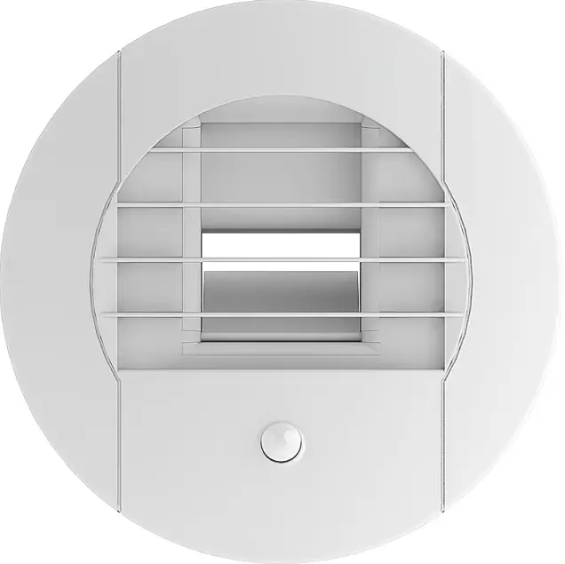 Bouche hygroréglable SdB avec WC élec (à piles) détect présence 15-45/40 D80 mm 