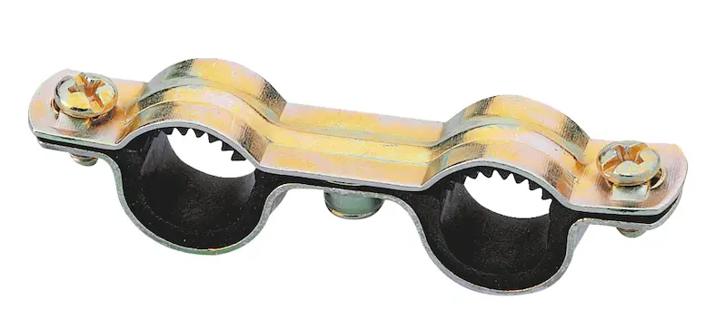 Collier double isophonique type Atlas acier zingué jaune x25 - WURTH