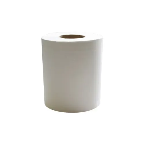 Rouleau de papier cellulose blanc pour essuyage