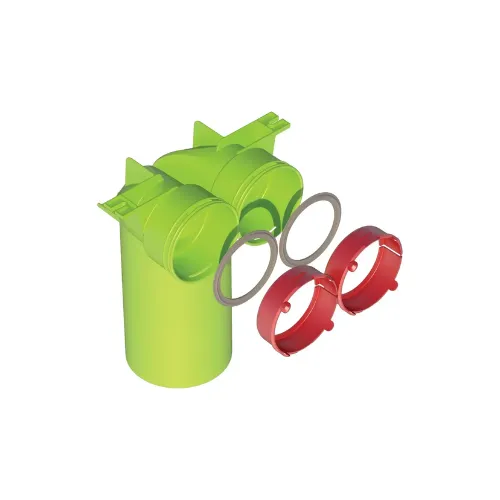 Kit té 90° AE48C circulaire pour bouche D125mm - UBBINK