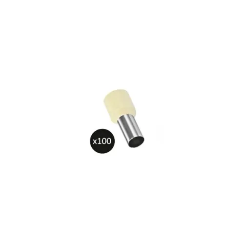 EMBOUT DE CABLAGE SIMPLE BEIGE 16MM² LONGUEUR 12MM