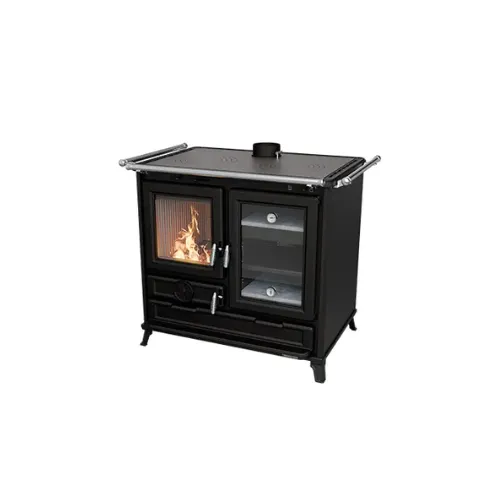 Cuisinière bois 12kw Margot anthracite - THERMOROSSI