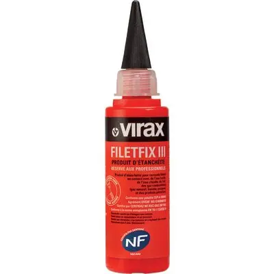 Résine d'étanchéité - Filetfix III - VIRAX - Pour raccords filetés - 60 ml 