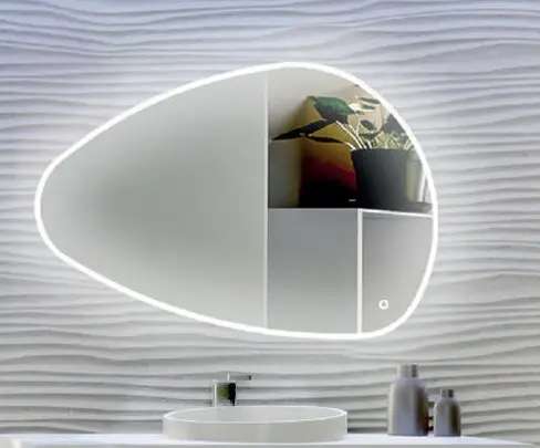 Miroir Led GALET GAUCHE - PRADEL