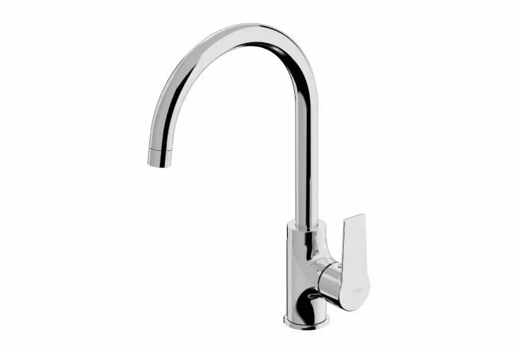 Mitigeur évier avec bec orientable D24 chromé - TIEMME