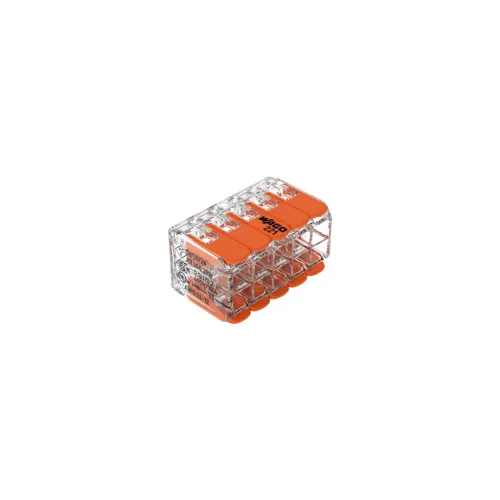 Borne WAGO 221 Mini 10x4mm² à leviers souple & rigide