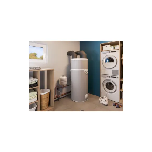 Chauffe-eau thermo.EDEL 200L air, au sol, monobloc, inox, R290 - INTUIS