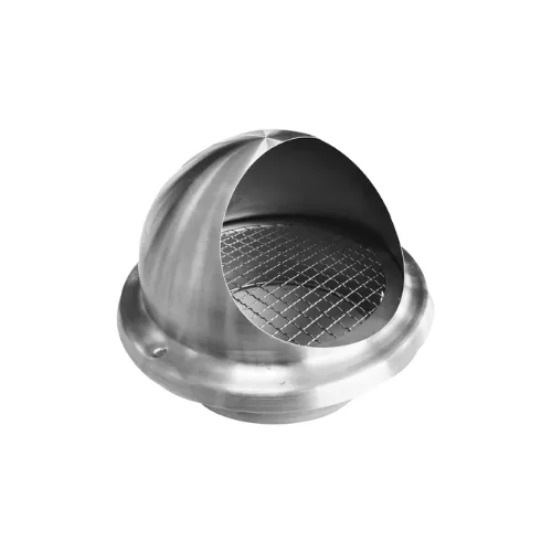 Prise d'air ou sortie d'air de façade, semi-sphérique, en acier inox, D 160 mm - S&P