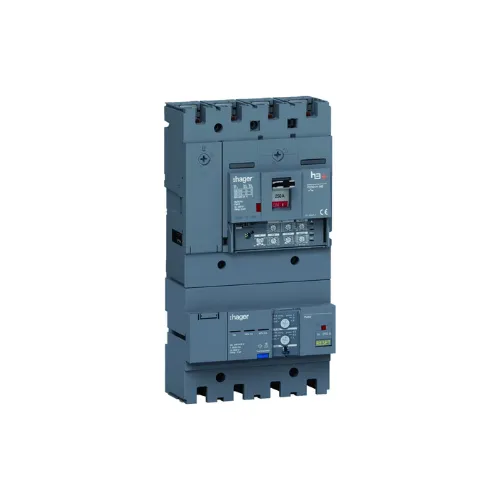 Disjoncteur Boitier Moulé + diff h3+ P250 LSI AB 4P4D In250A Icu25kA à plage - HAGER