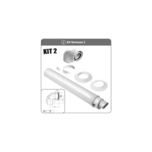 Kit terminal + coude concentrique Pegasus PP Ø60/100 - JONCOUX