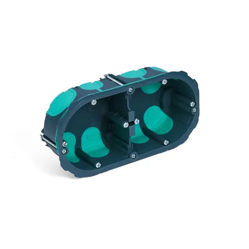 Boite d'appareillage étanche à l'air 2 postes Ø67 prof 40mm - TRADEFORCE