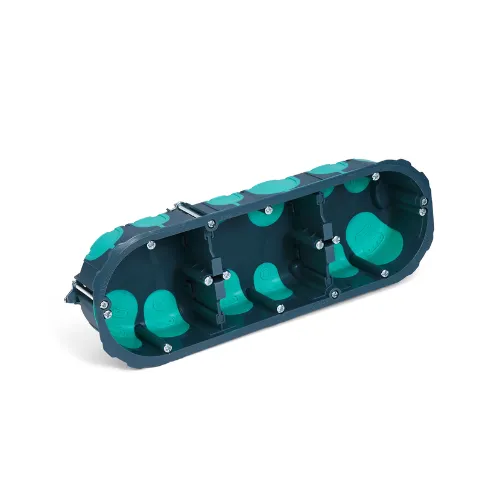 Boite d'appareillage étanche à l'air 3 postes Ø67 prof 40mm - TRADEFORCE