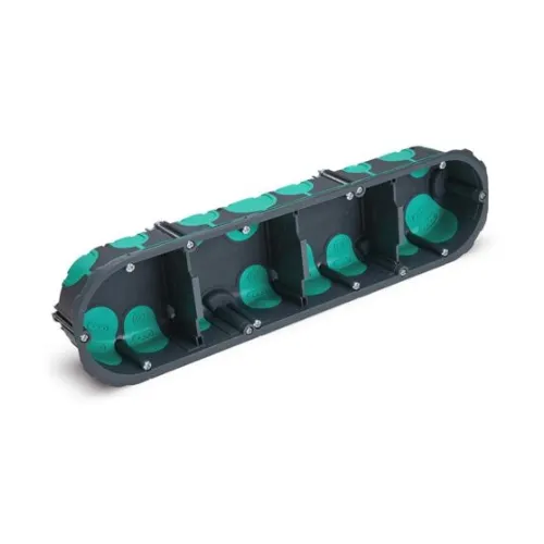 Boite d'appareillage étanche à l'air 4 postes Ø67 prof 40mm - TRADEFORCE
