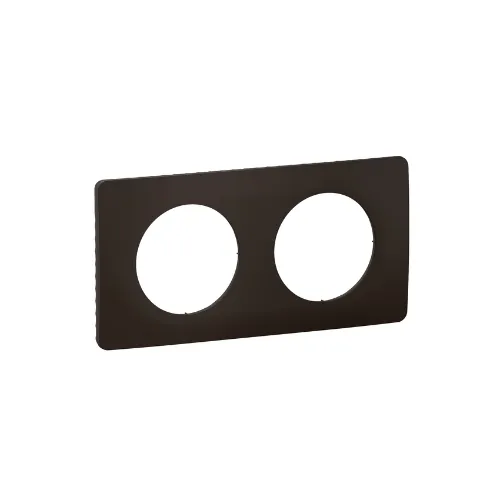 Plaque de finition Céliane 2 postes - Noir Mat - LEGRAND