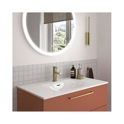 Plan vasque 90cm céramique blanc brillant - CEDAM