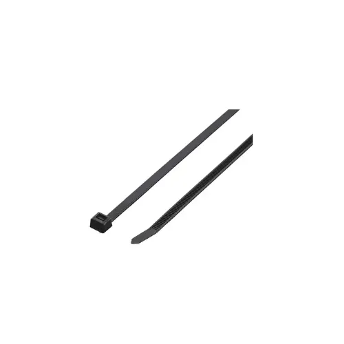 100 colliers industriels de cablage , 300 x 7,6 mm, noir, int/ext, - TRADEFORCE