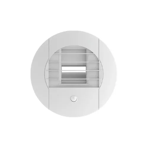 Bouche hygroréglable SdB avec WC élec (à piles) détect présence 15-45/45 D80 mm