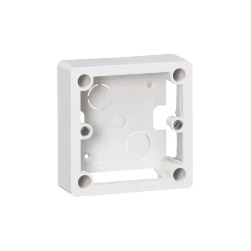 Cadre saillie 1 poste pour socle et sortie de cables 100x100x36mm