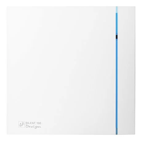 Aérateur design, 85 m3/h, hygro réglable de 60 à 90% HR, tempo réglable, D 100mm