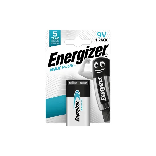 Pile alcaline Max Plus 9V x 1