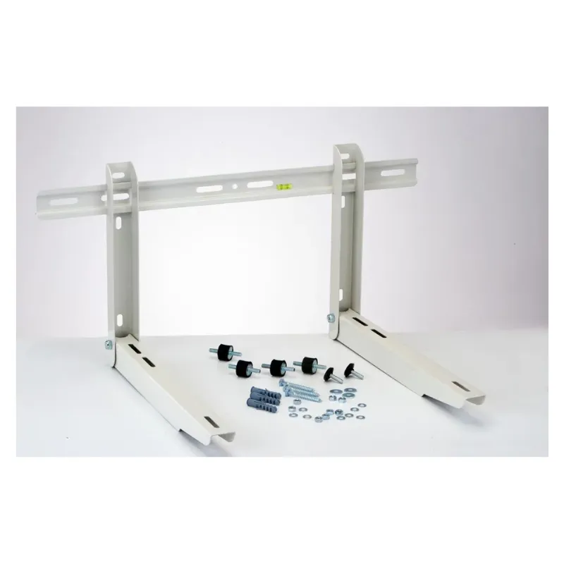 Support pré-monté mural acier 650 mm barre niveau lg 1000 mm avec plots 2X150kg