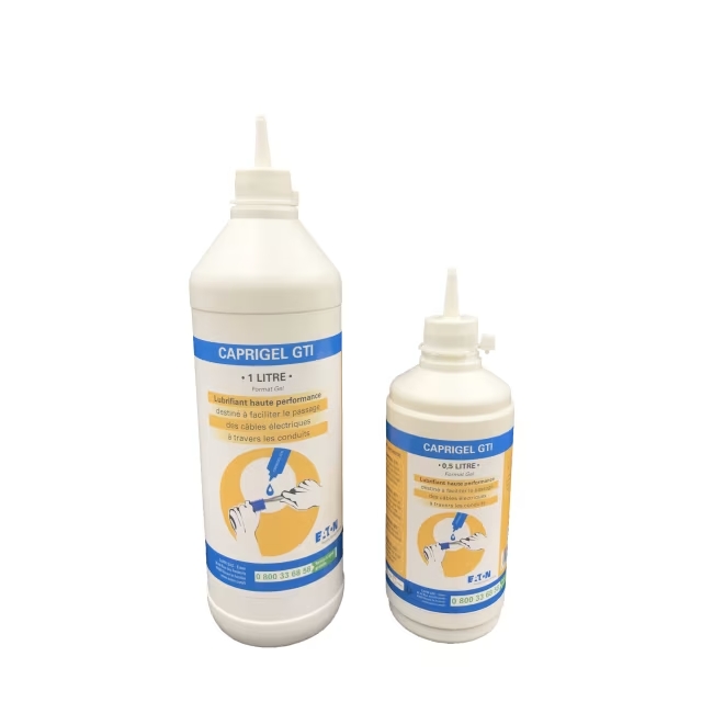 Bouteille de lubrifiant électrique Caprigel GTI 1 L pour tout type de câble