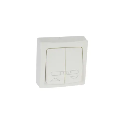 Poussoir pour volets roulants Appareillage saillie complet - blanc - LEGRAND