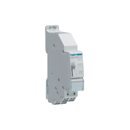 Télérupteur 1F 230V Sans Vis avec passage de barre 16A 1 module - HAGER