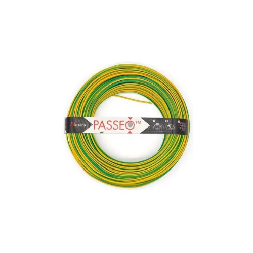 Nexans H07 VU PASSEO 1G1.5 Vert-jaune couronne de 100m