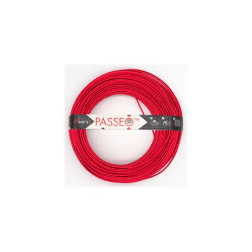 H07 VU PASSEO 1x1.5 Rouge couronne de 100m - NEXANS