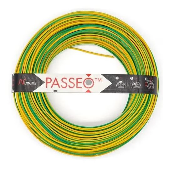 Nexans H07 VU PASSEO 1G2.5 Vert-jaune couronne de 100m