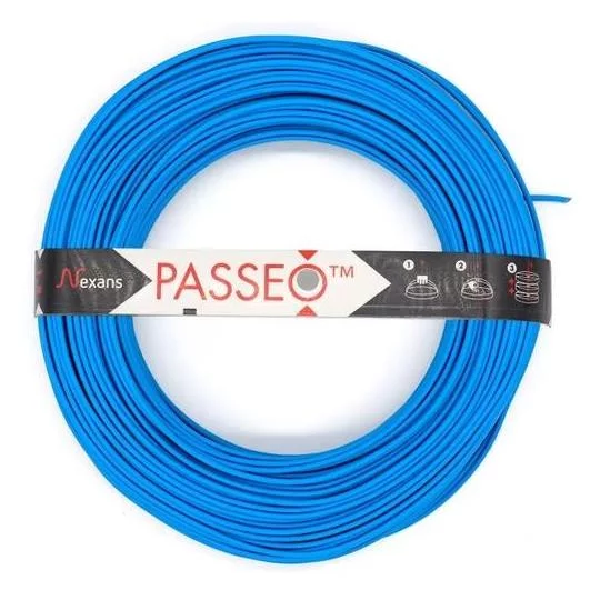 Nexans H07 VU PASSEO 1x2.5 Bleu couronne de 100m