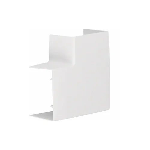 Angle plat pour goulotte de distribution LFF 40x60mm Blanc - HAGER