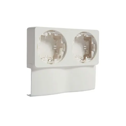 Support double appareillage saillie ateha pour ATA20x50 Pure - HAGER