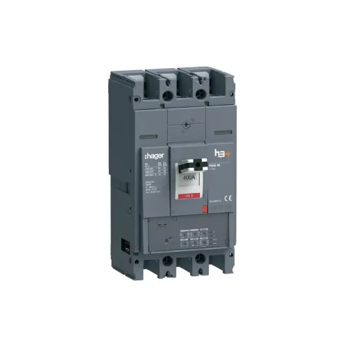 Disjoncteur Boitier Moulé h3+ P630 LSI 3P In400A Icu50kA à plage  - HAGER